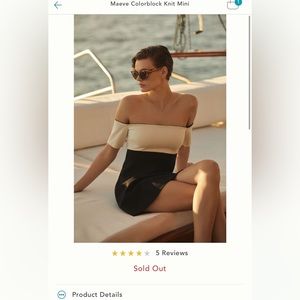 Black/white off the shoulder dress